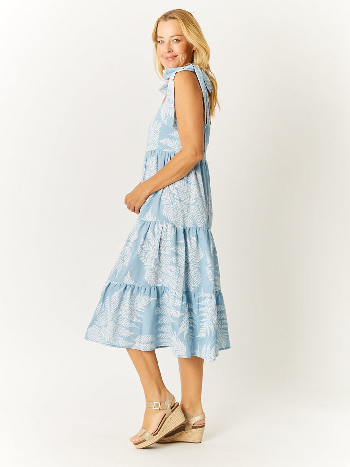Palm Dress - Sky - 32618