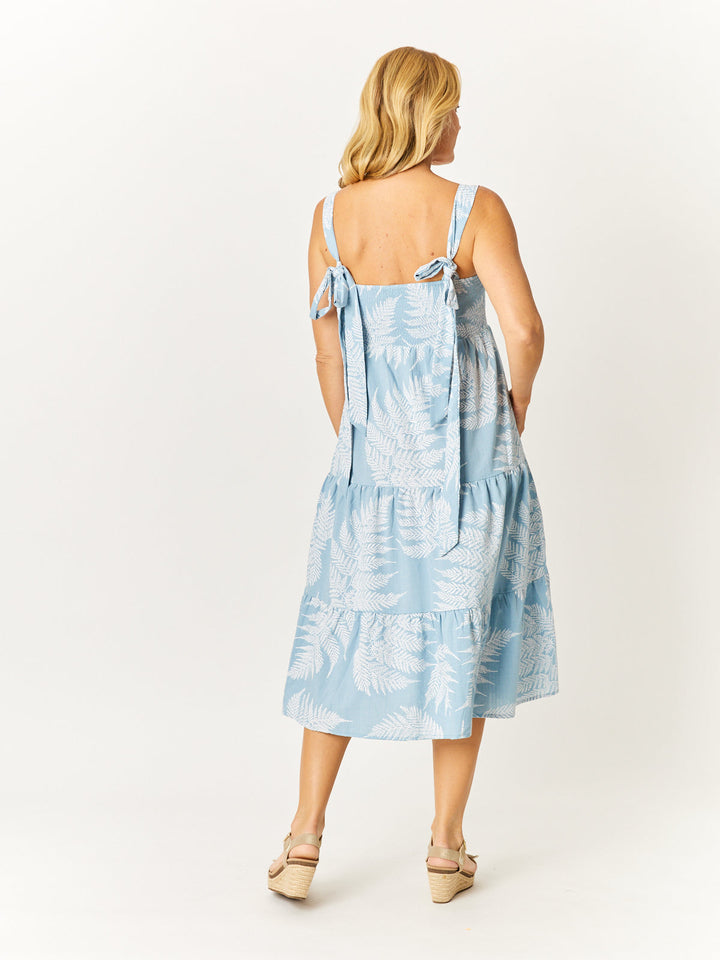 Palm Dress - Sky - 32618