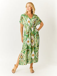 Kimono Rayon Dress - Sage - 32649