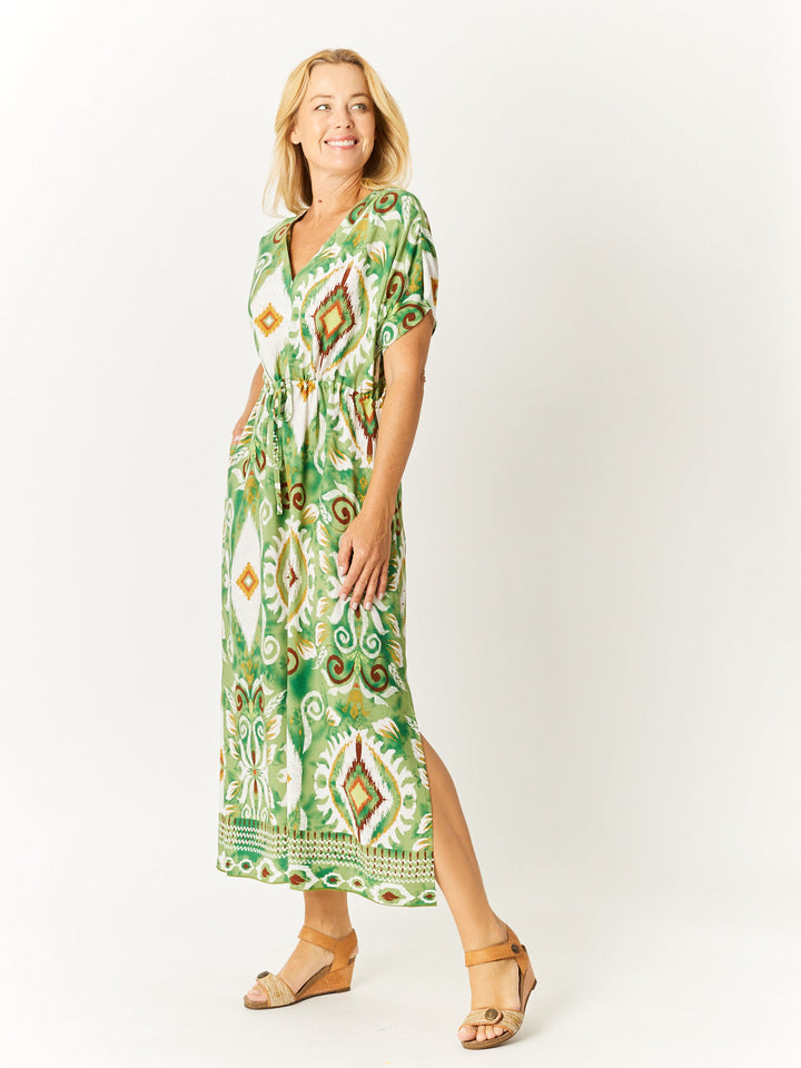 Kimono Rayon Dress - Sage - 32649