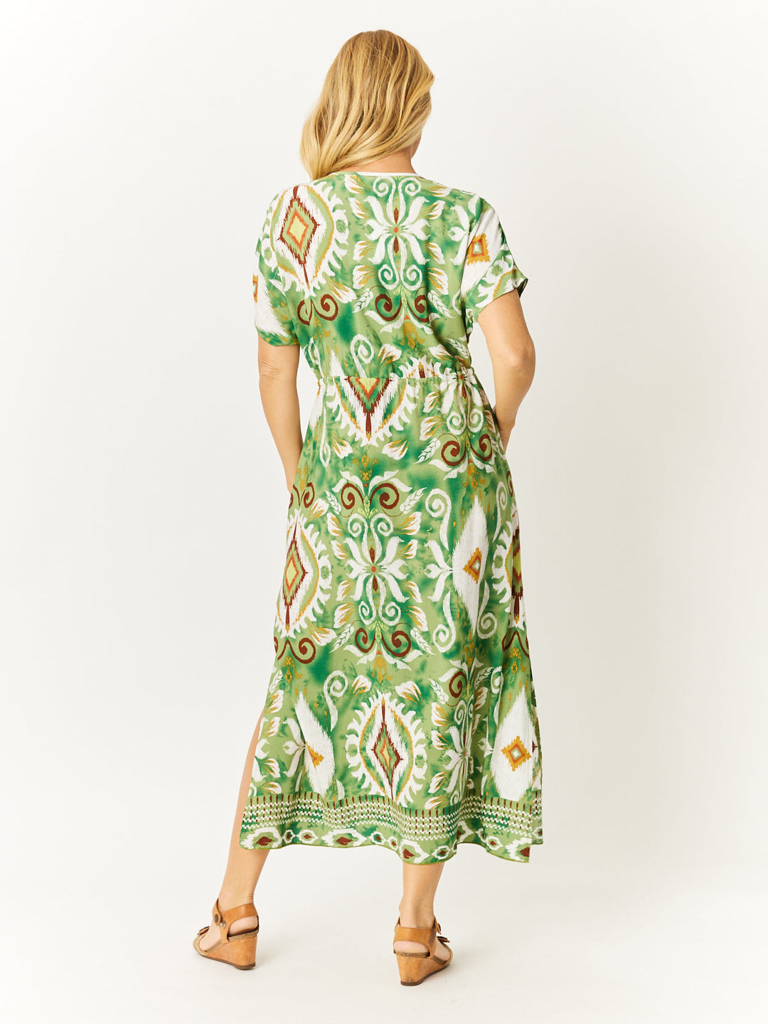 Kimono Rayon Dress - Sage - 32649