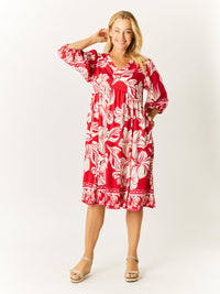 Lets Celebrate Dress - Red - 32662
