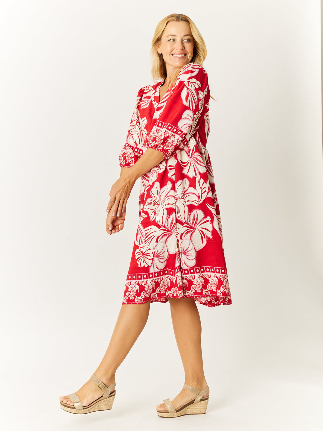 Lets Celebrate Dress - Red - 32662