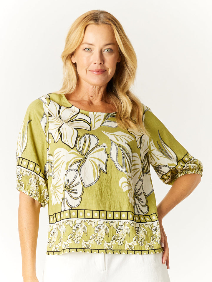 Lets Celebrate Top - Lime - 32663
