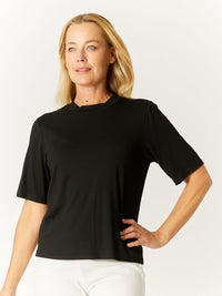 Extended Sleeve Top - Black - 32668