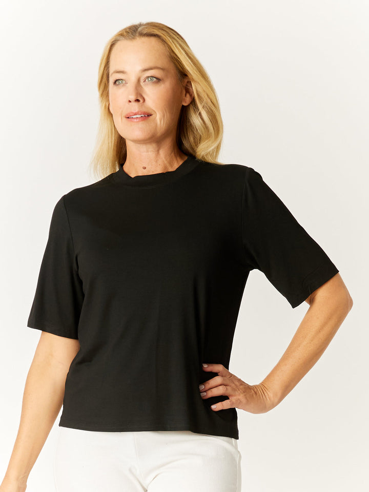 Extended Sleeve Top - Black - 32668