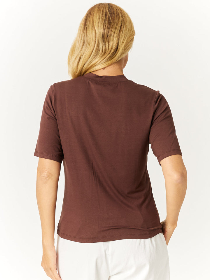 Extended Sleeve Top - Choc- 32668