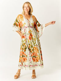 Katrina Flutter Dress - Floral - 32673
