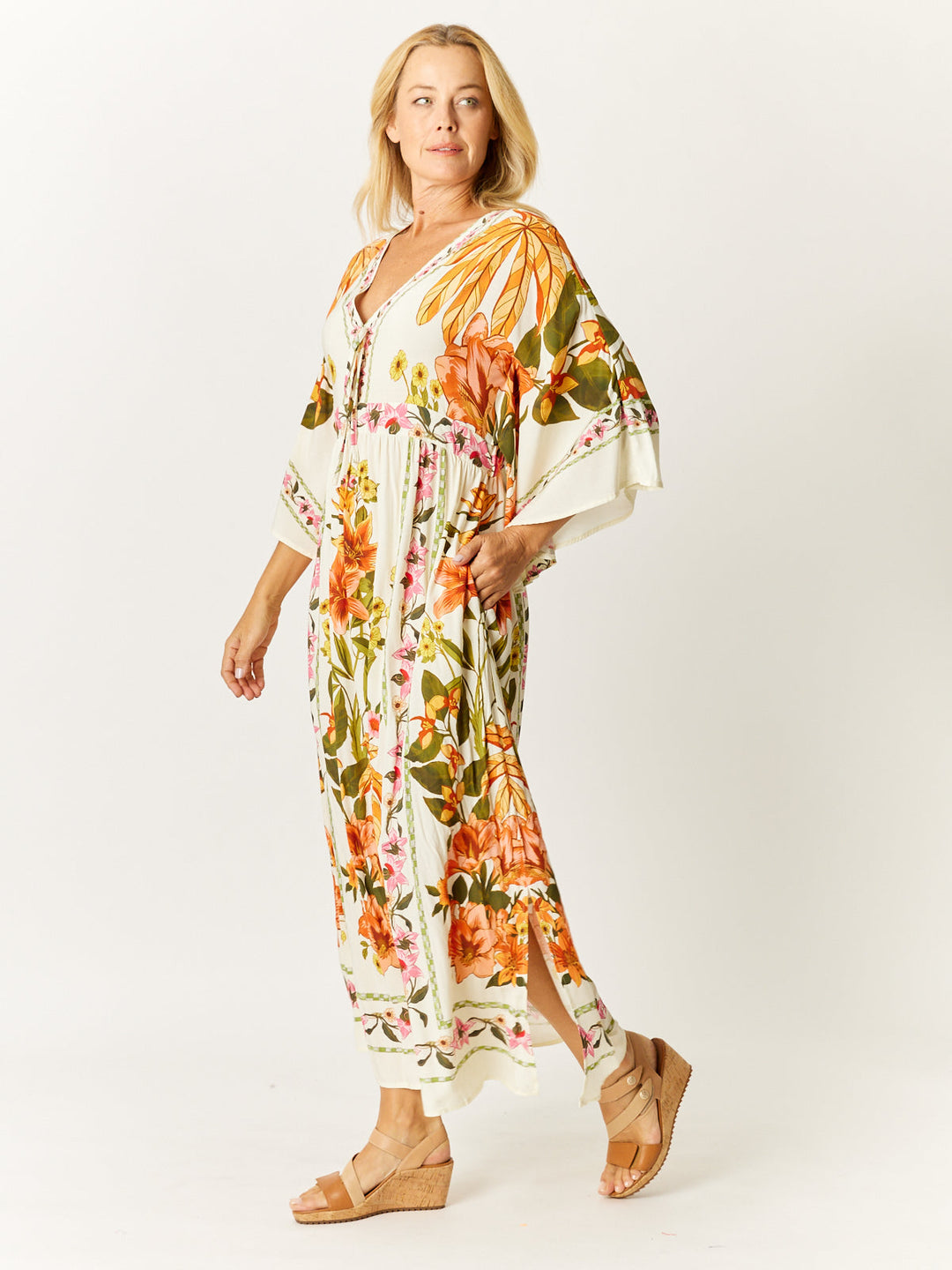 Katrina Flutter Dress - Floral - 32673