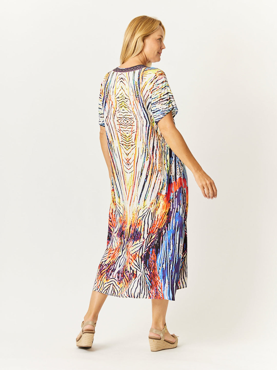 Classic Kimono Maxi- Blue -32690
