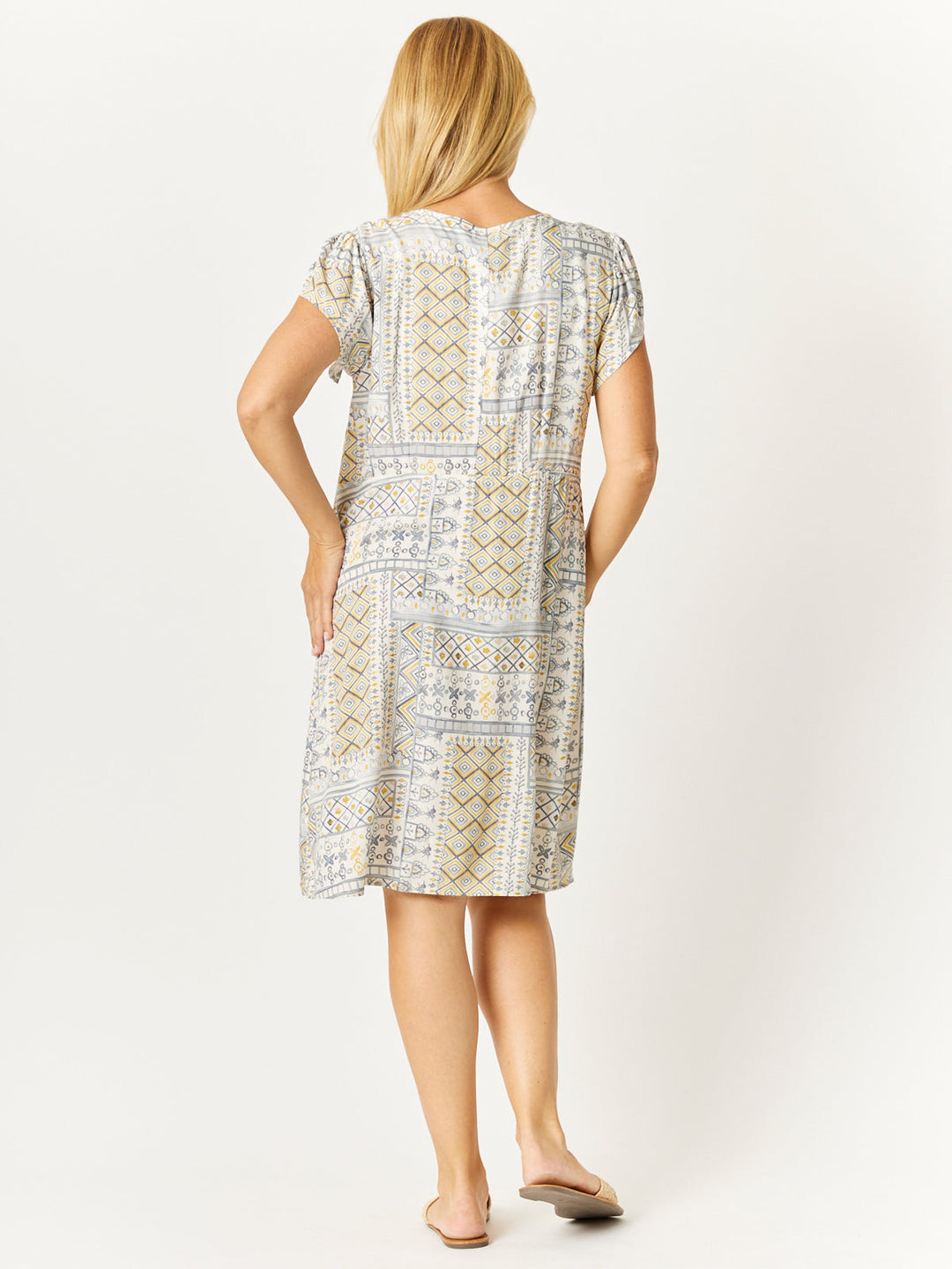 Kirra Pintuck Dress - Butter - 32714
