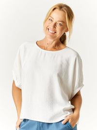 Lux Box Top - White - 32721
