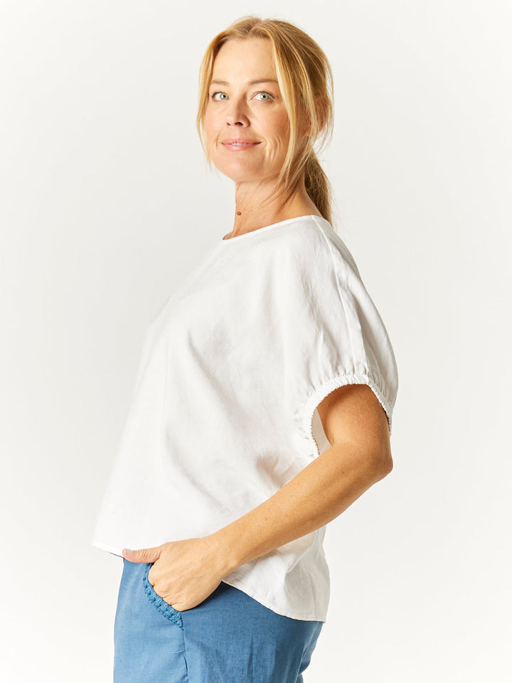Lux Box Top - White - 32721