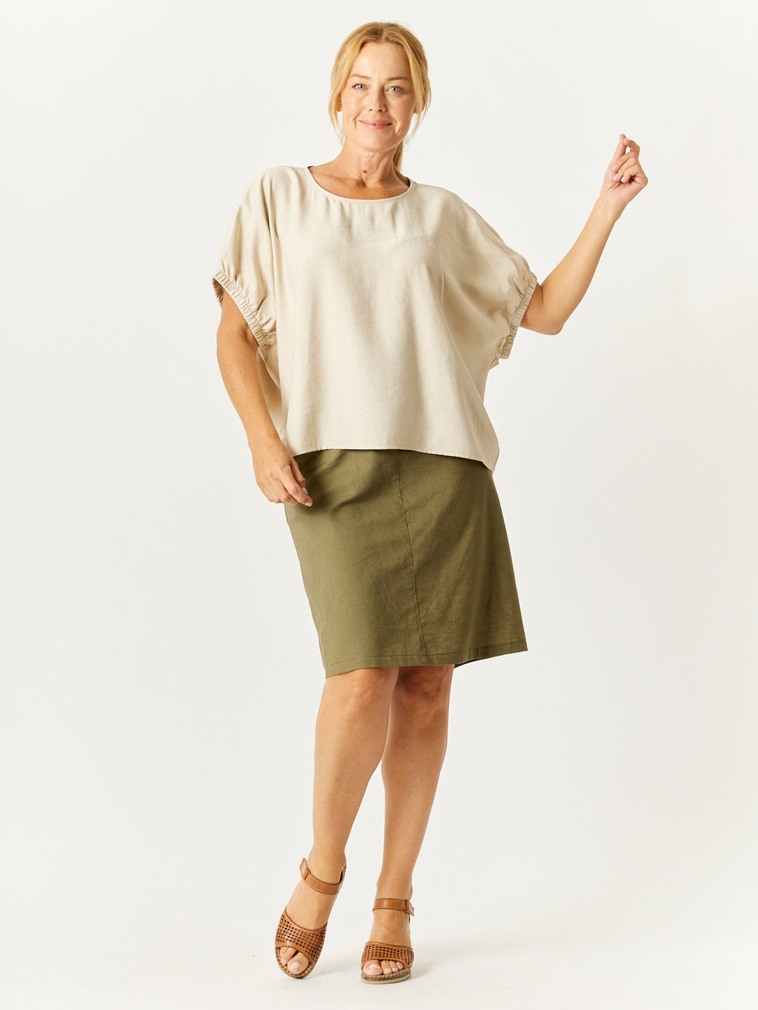 Lux Box Top - Sand - 32721
