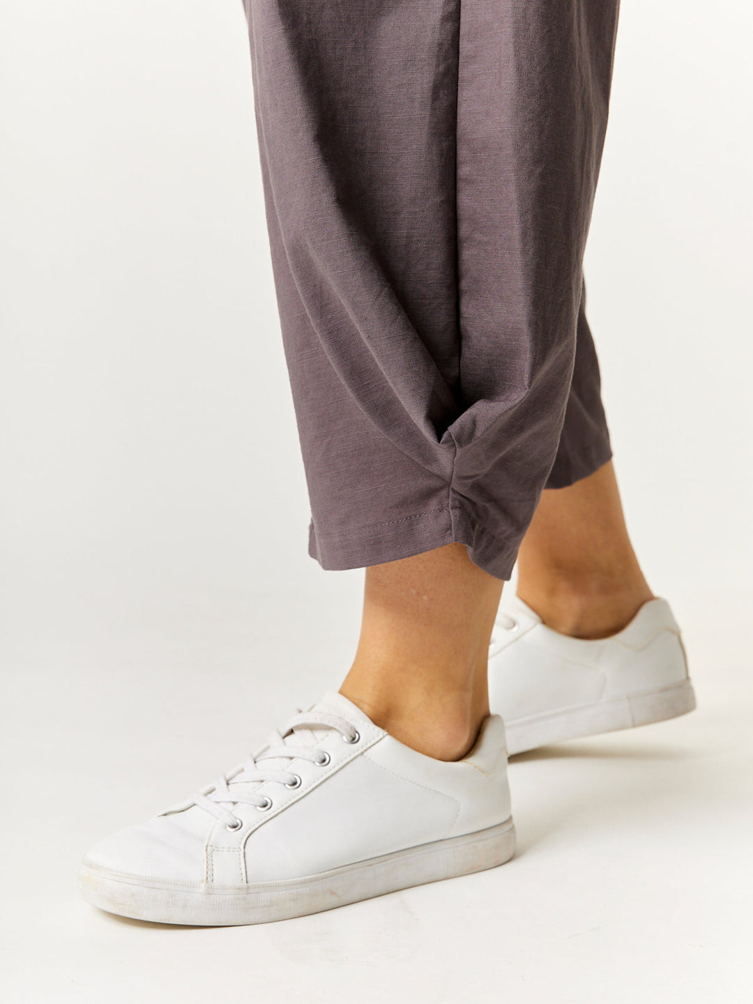 Soft Waist Panel Crop Pant - Steel - 32729