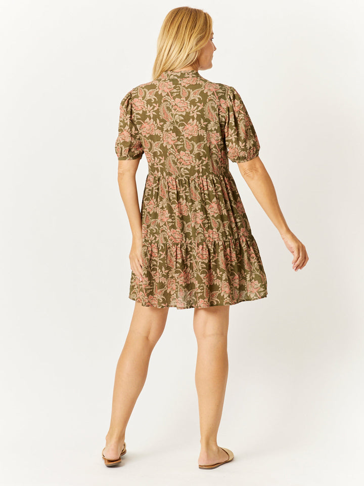Tunic Shirt Dress- Khaki- 32737