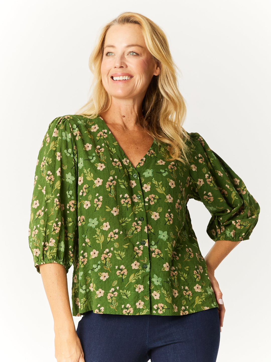 Summer Vest Shirt- Green- 32744