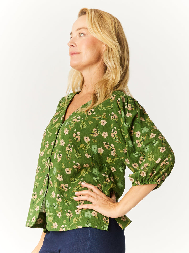 Summer Vest Shirt- Green- 32744