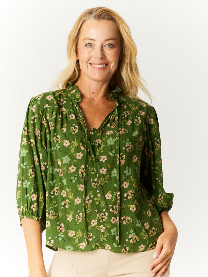 Summer TYE Top - Green - 32745