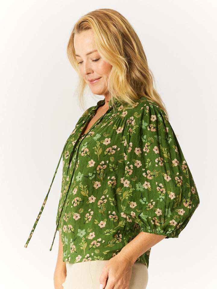 Summer TYE Top - Green - 32745