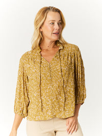 Summer TYE Top - Mustard- 32745