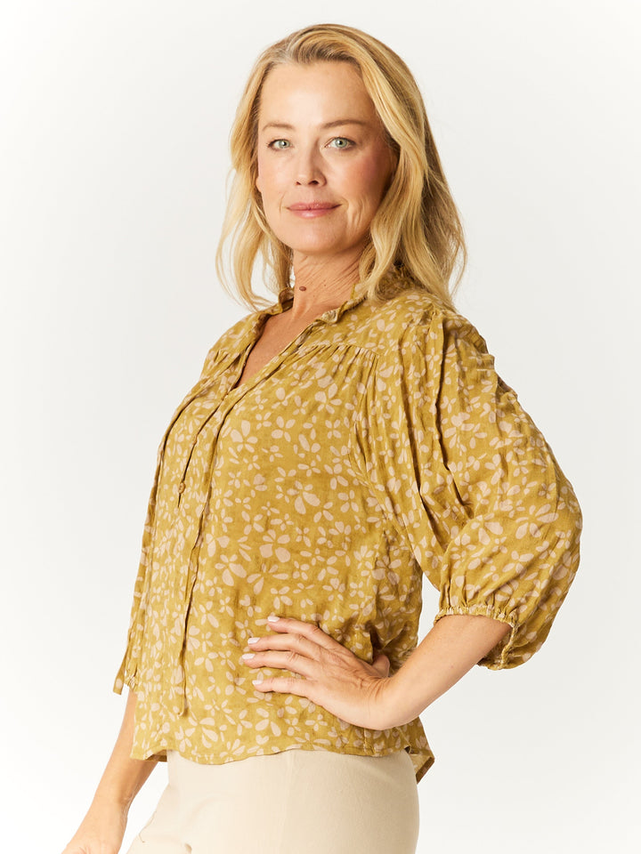 Summer TYE Top - Mustard- 32745
