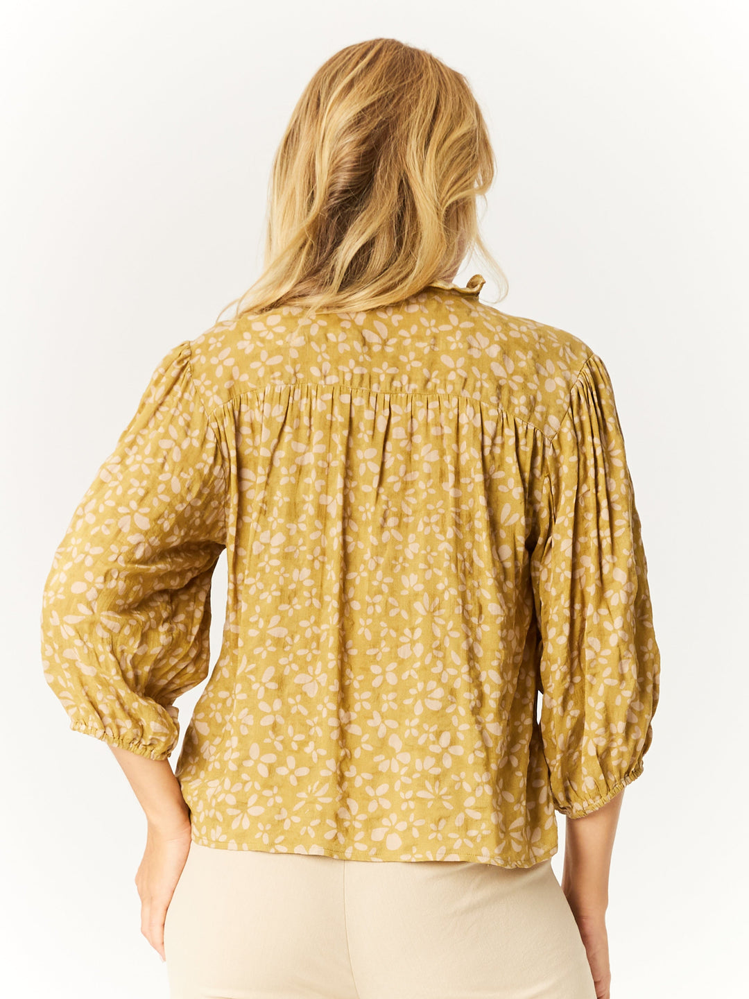 Summer TYE Top - Mustard- 32745