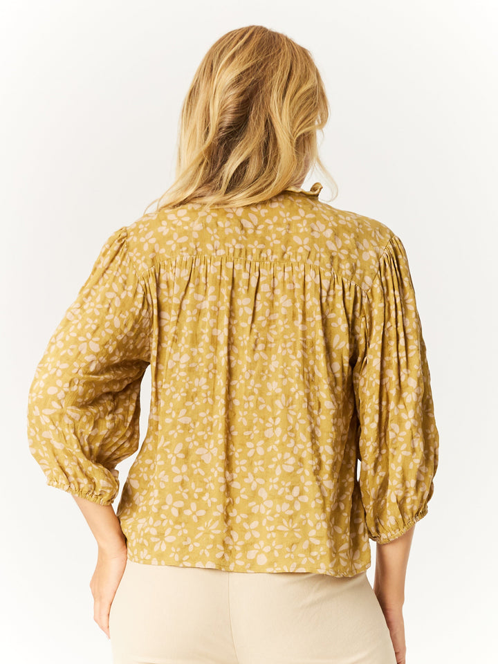 Summer TYE Top - Mustard- 32745