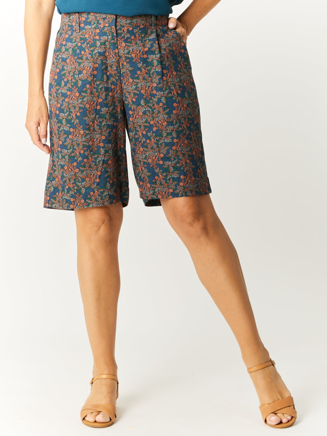 Venus Print Short- Petrol - 32753
