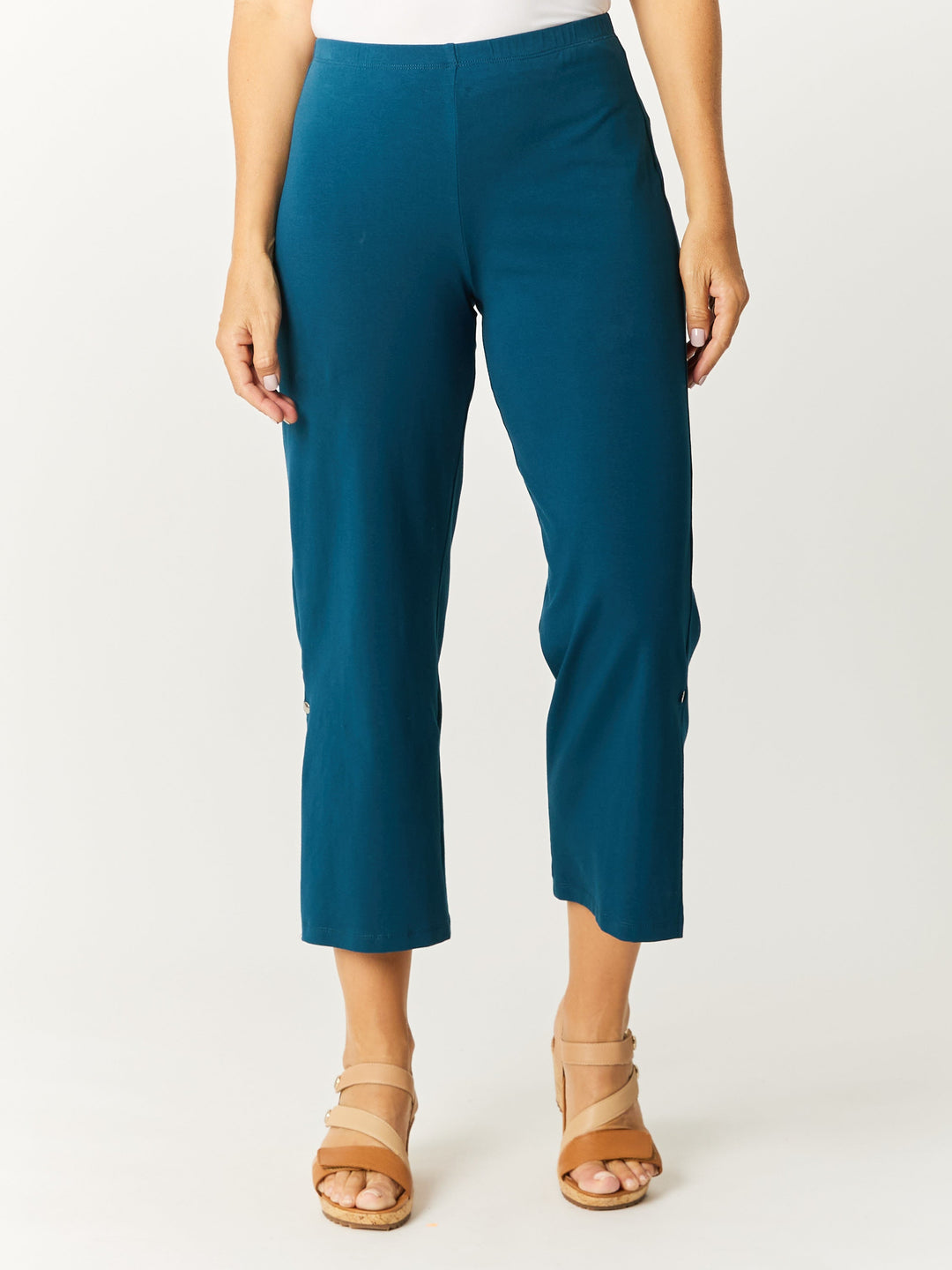 Margie Split Pant - Petrol - 32762