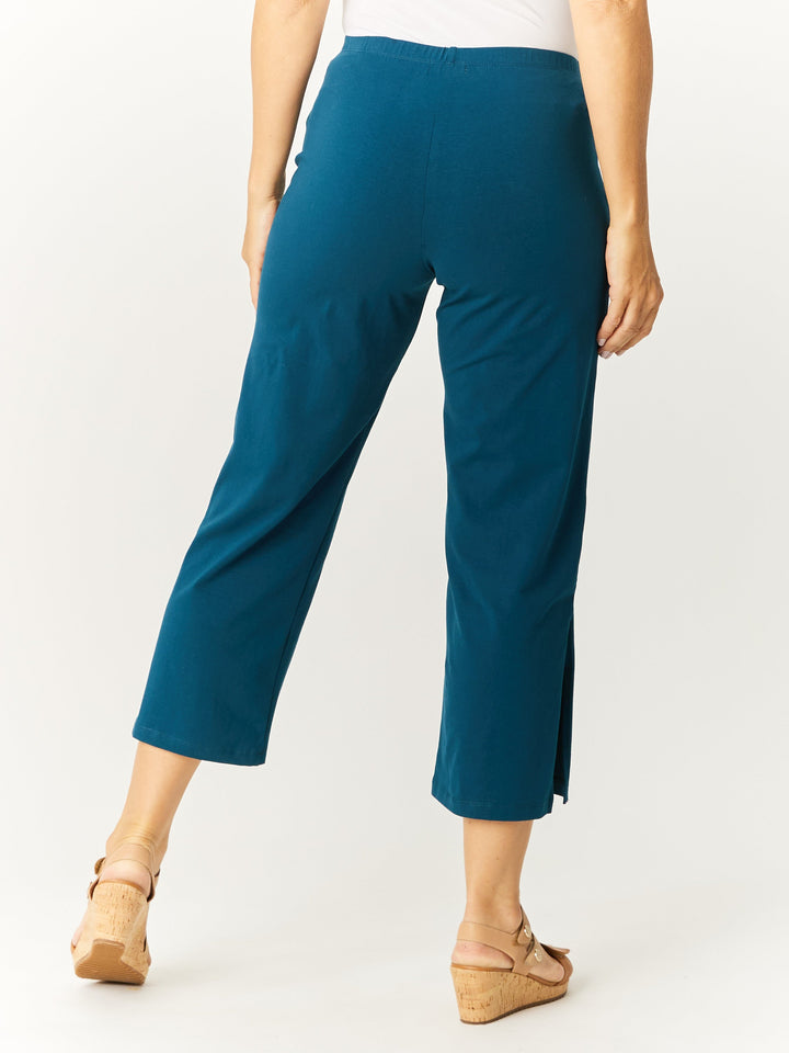 Margie Split Pant - Petrol - 32762