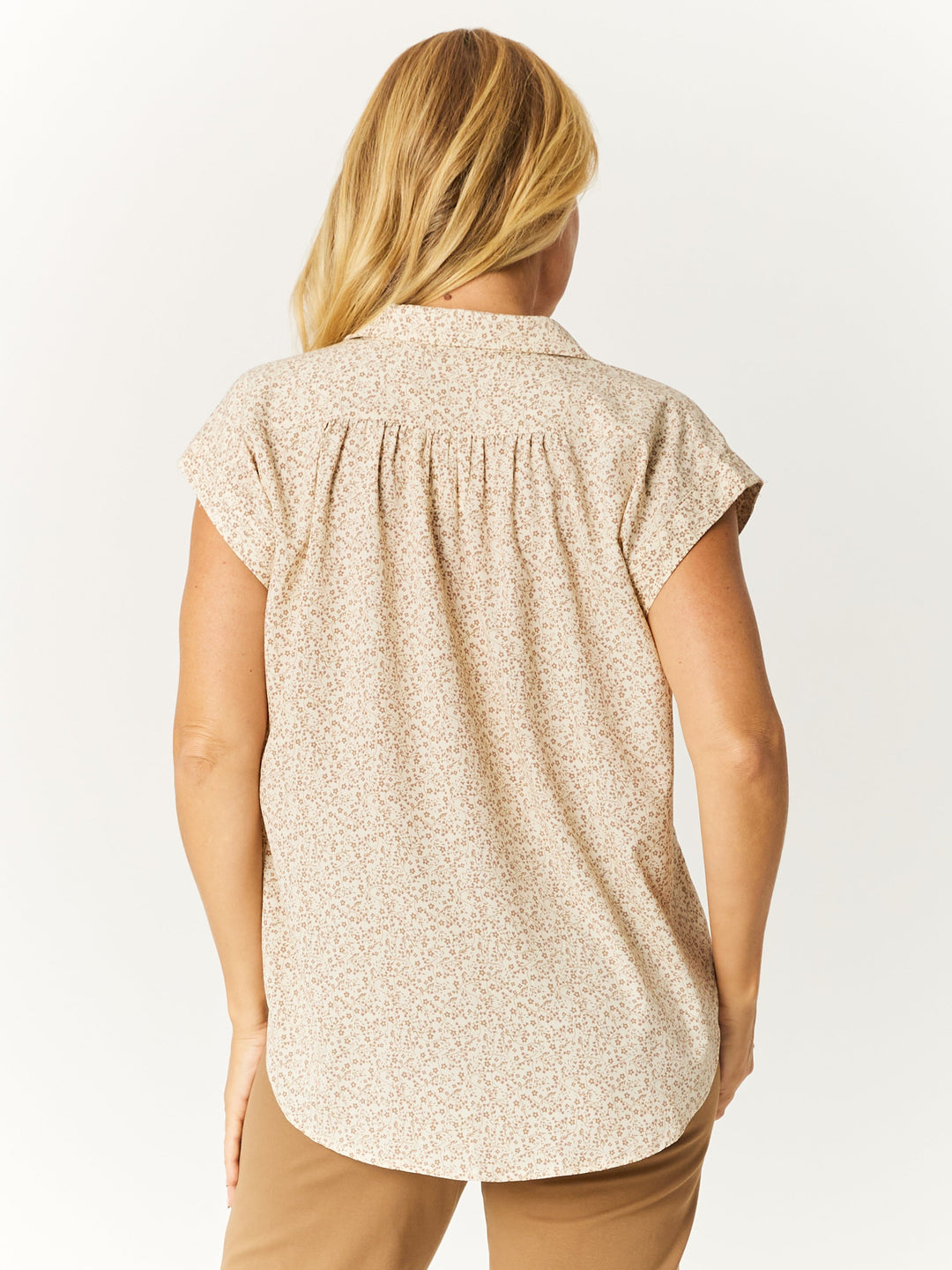 Print Shirt - Beige - 32664