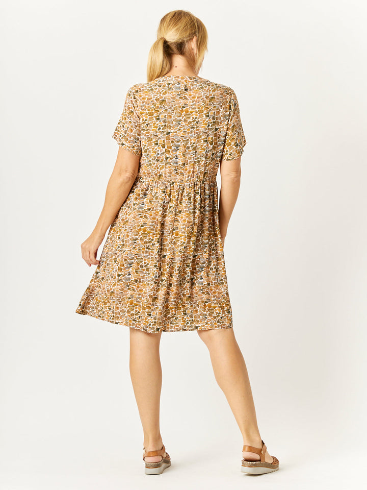 Vee Flutter Sunshine Dress - Toffee- 32768
