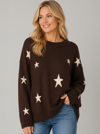 Seeing Stars Knit- Choc - 33028