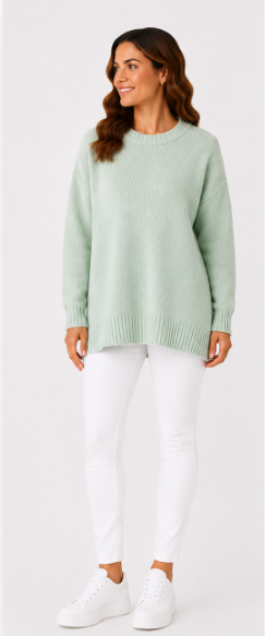 High Crew Knit - Mint- 33035 - 
