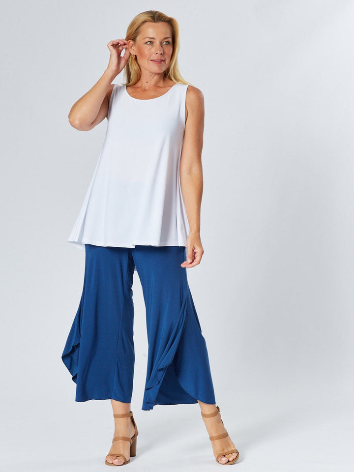 Sheryl Swing Sleeveless Top - White - 27561
