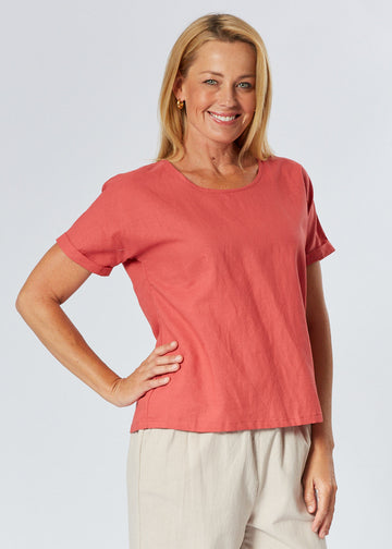 Paige Boat Top - Rustberry 27500 - Spring/Summer