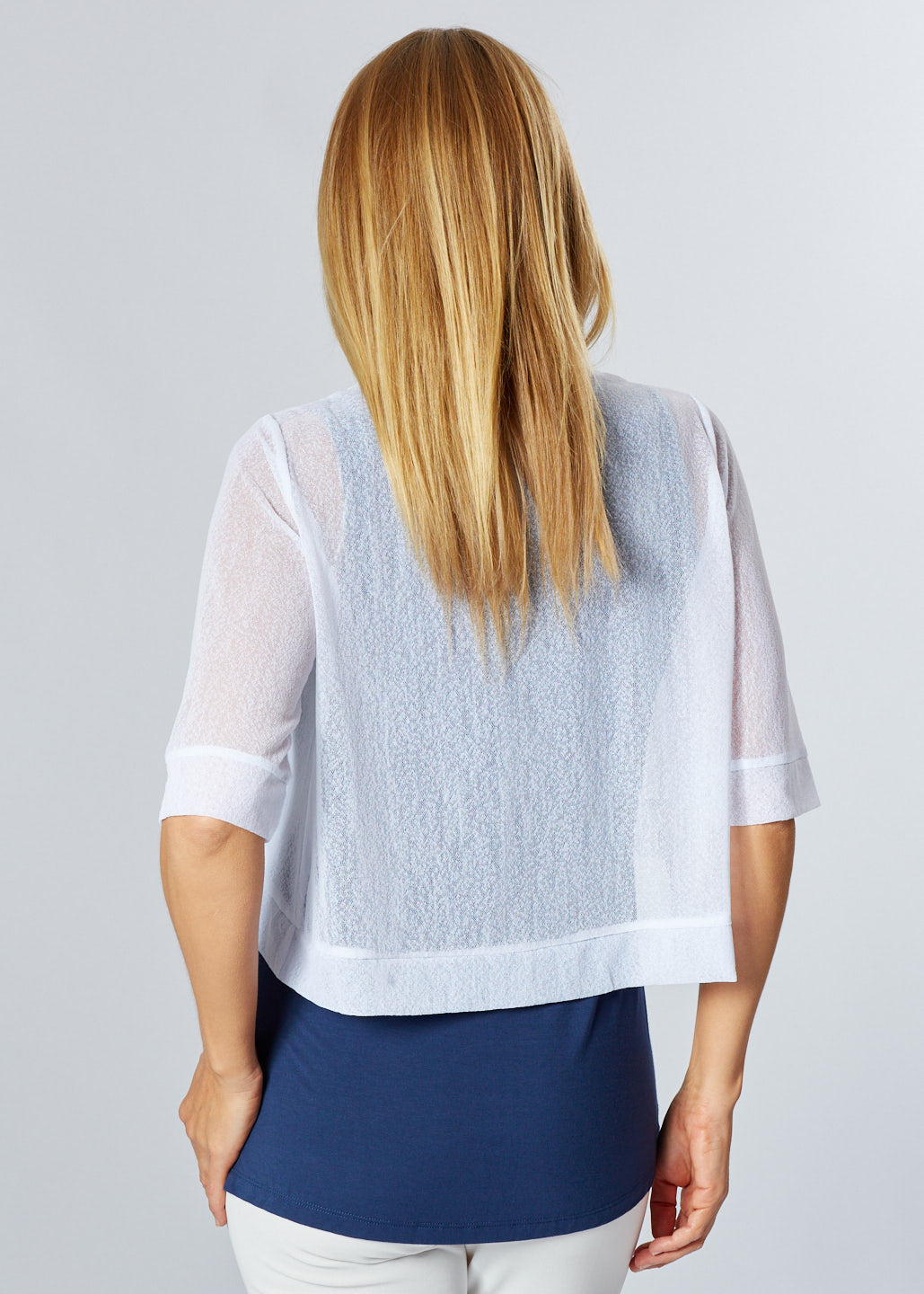 Dry Feel Mesh Bolero - White 25929-S