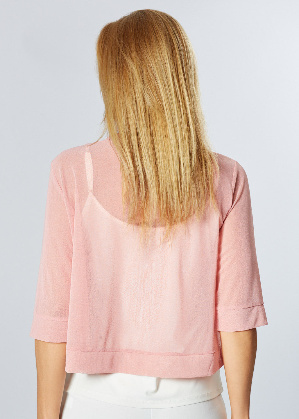 Dry Feel Mesh Bolero - Blush 25929-S