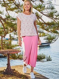 Mix N Match Hi-Lo Must Have Skirt - Pink 20012-s