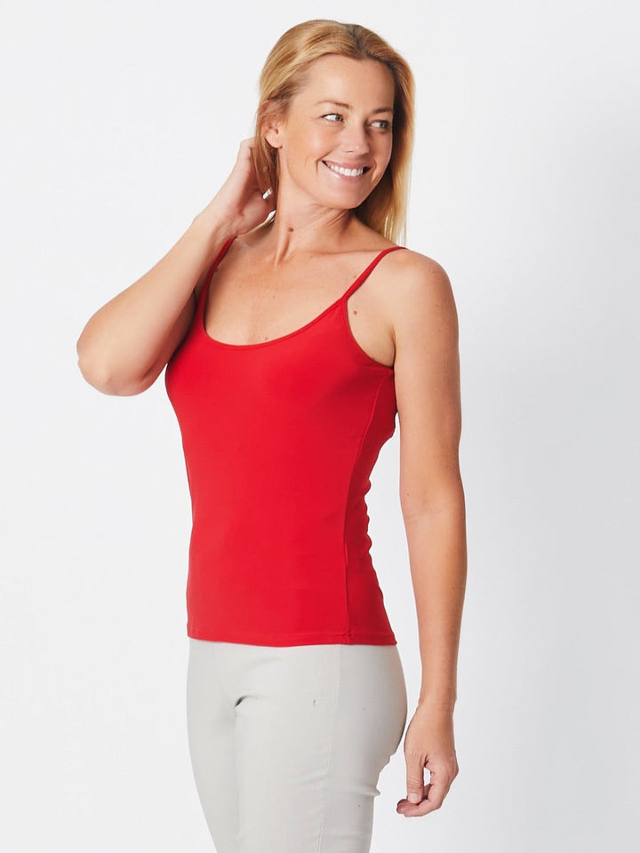 Shoestring Cami - Red 512- S