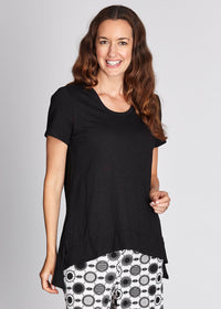 TEXTURED T - Black - 24079