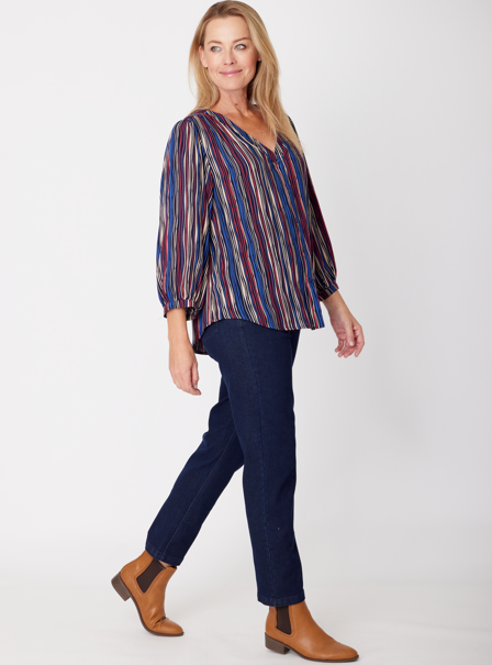 Rayon Shirt - Stripe - 31771