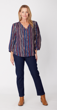 Rayon Shirt - Stripe - 31771