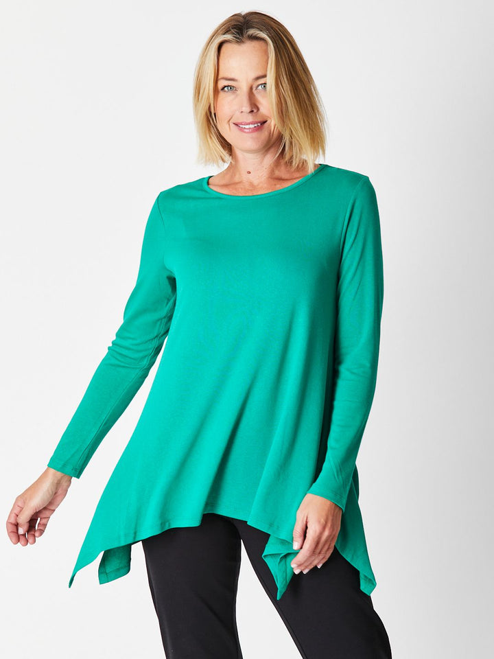 Andrea Winter Warmer Top - Emerald 26791-Sw
