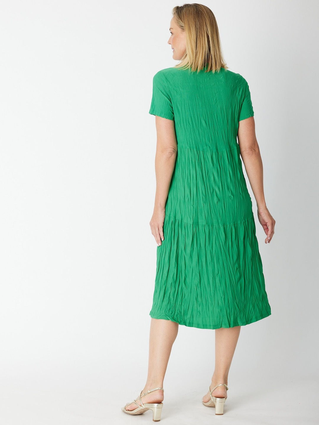 STELLA TIERED DRESS - EMERALD 29623