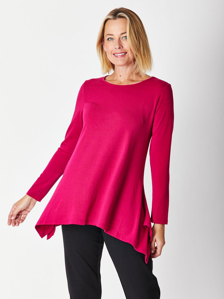 Andrea Winter Warmer Top - Raspberry 26791-Sw