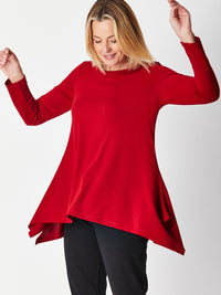 Andrea Winter Warmer Top - BURGUNDY 26791-Sw