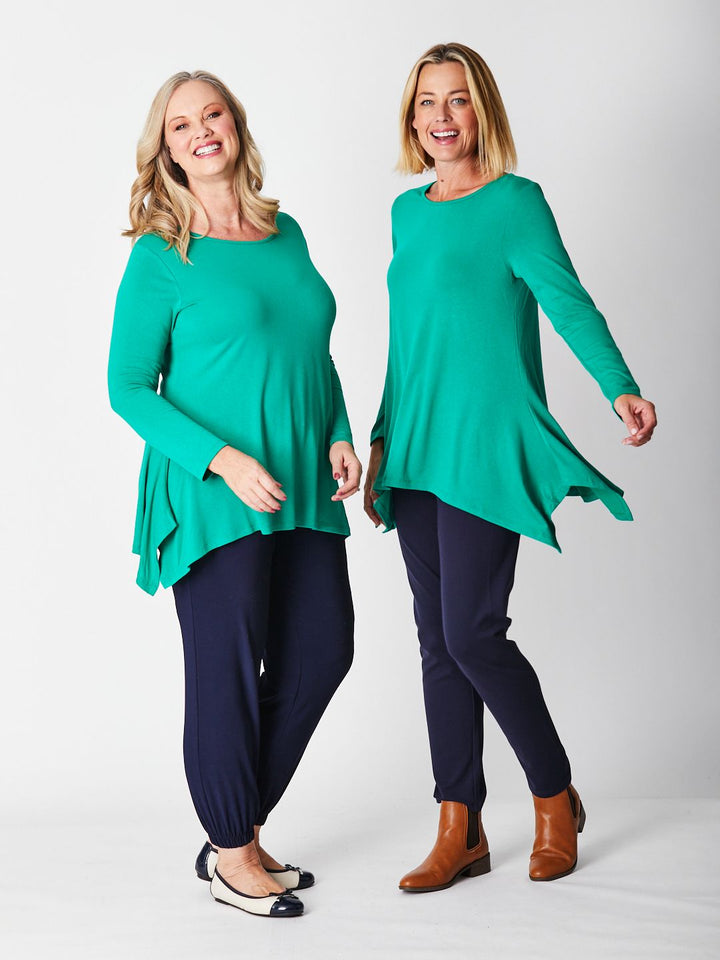 Andrea Winter Warmer Top - Emerald 26791-Sw