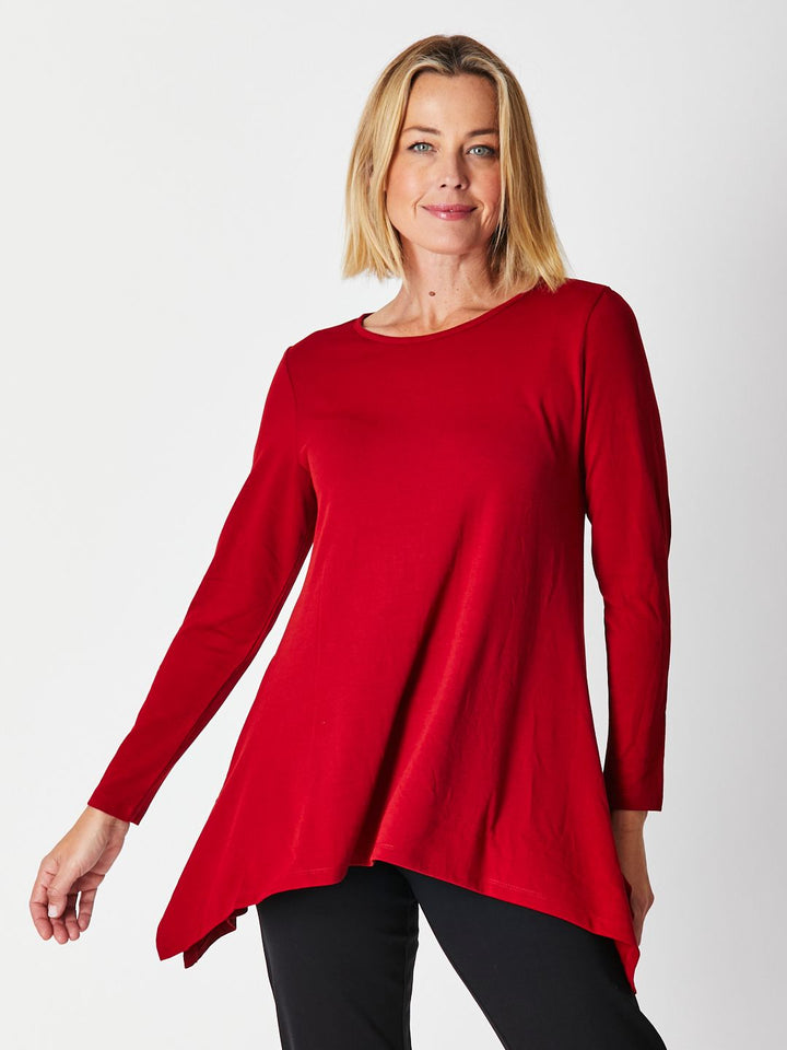 Andrea Winter Warmer Top - BURGUNDY 26791-Sw